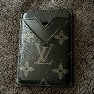 Louis Vuitton Black Leather Card Holder